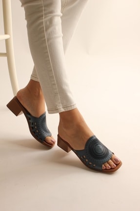 Maiss Shoes Hakiki Deri Kadın Terlik