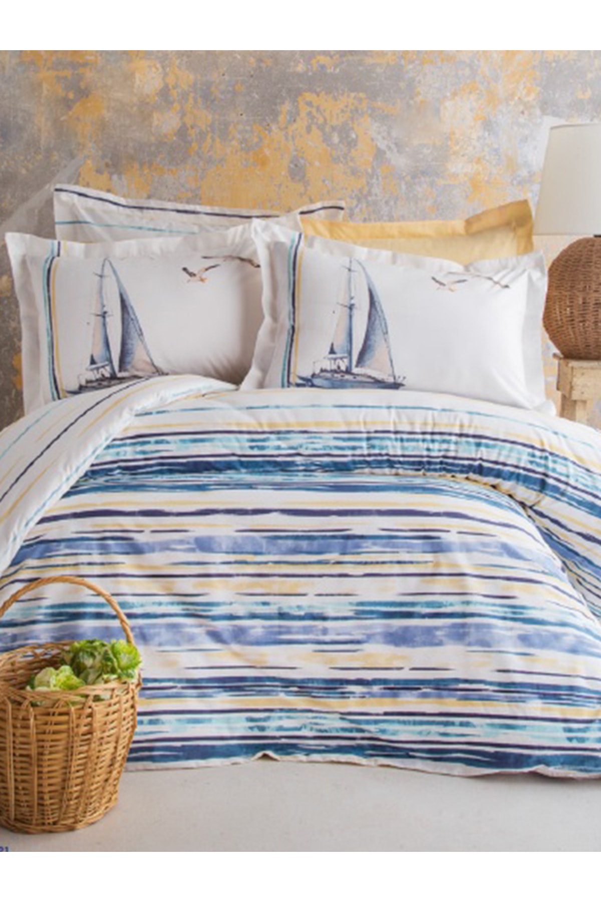Marinero Double 100% Cotton Duvet Cover Set