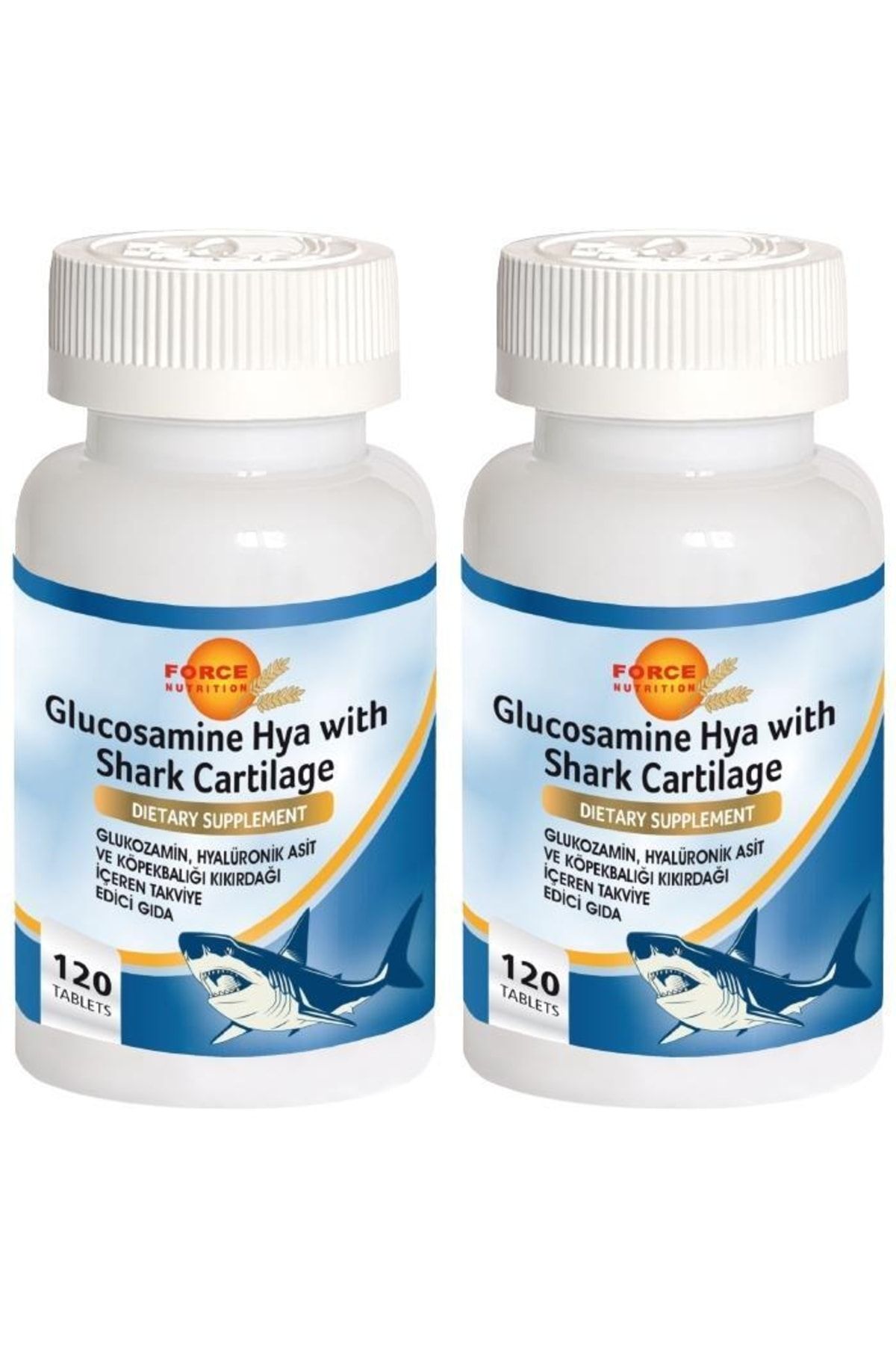 Force Nutrition Glucosamine Shark Cartilage 2x120 Tablet Boswellia Serrata