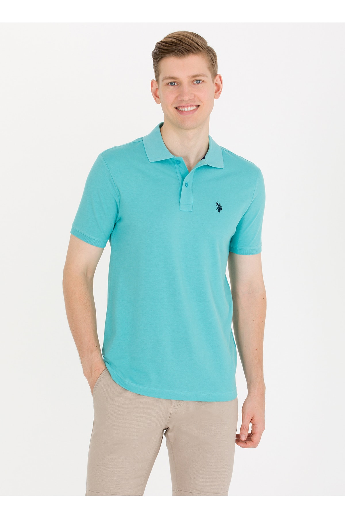 تیشرت مردانه سبز یو اس پولو | 5003039523 اورجینال - تصویر 2