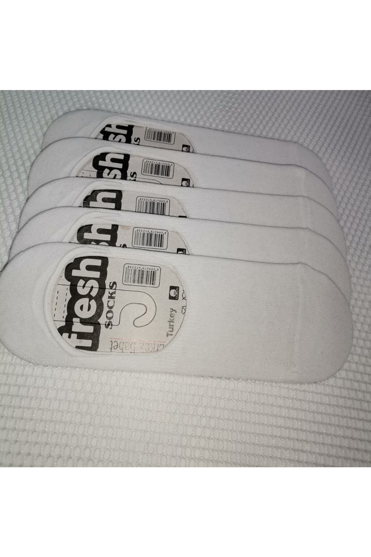 5 Li Erkek Beyaz Babet Çorap — görsel 6 · 3214836515201