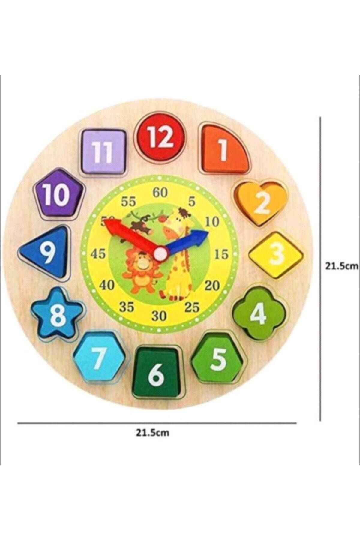Wooden Toys-Wooden Clock Geometric Clock Stringing Bultak Game Clock Bultak 01 2