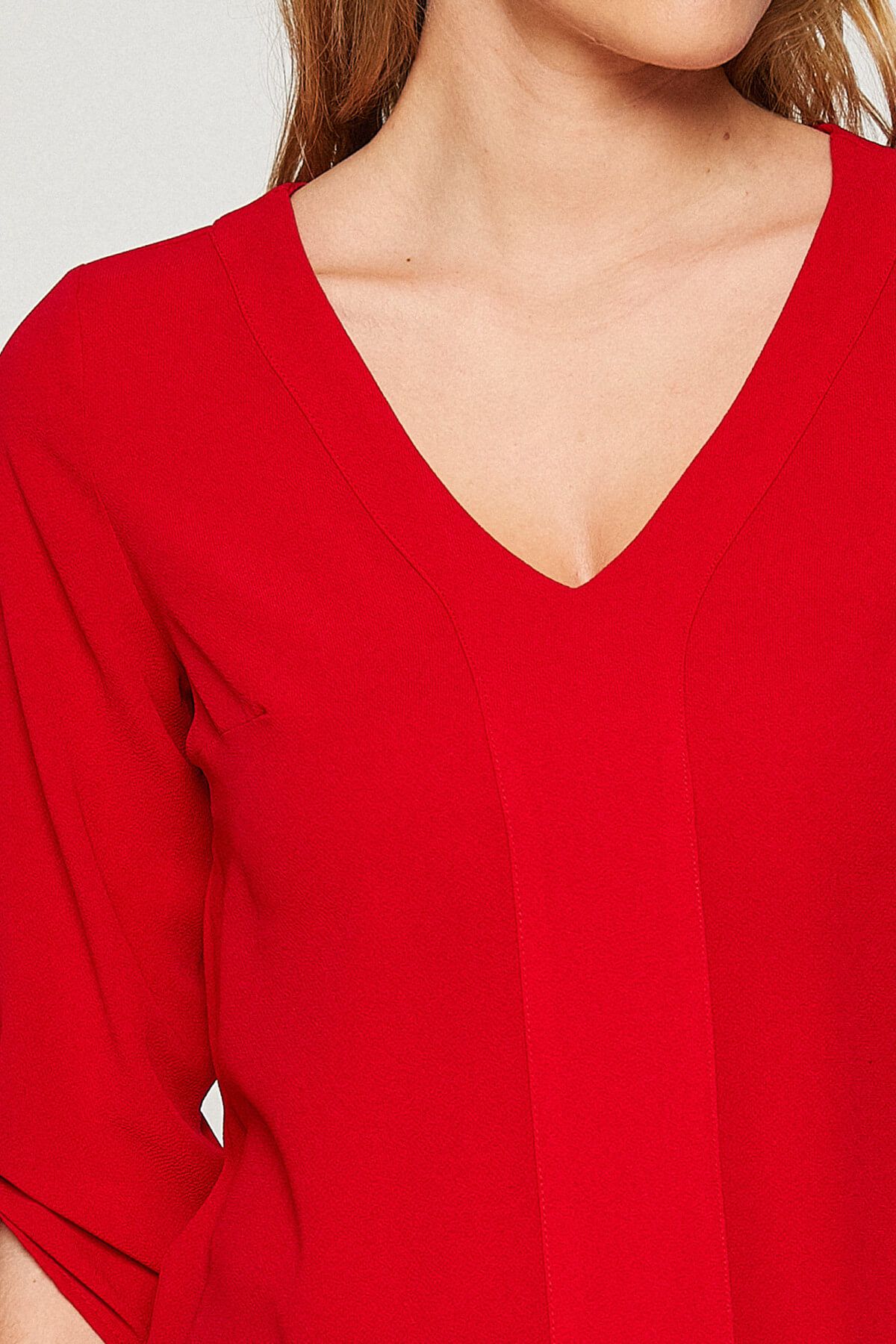 Koton-Women's Red Blouse 8YAK68902PW 5