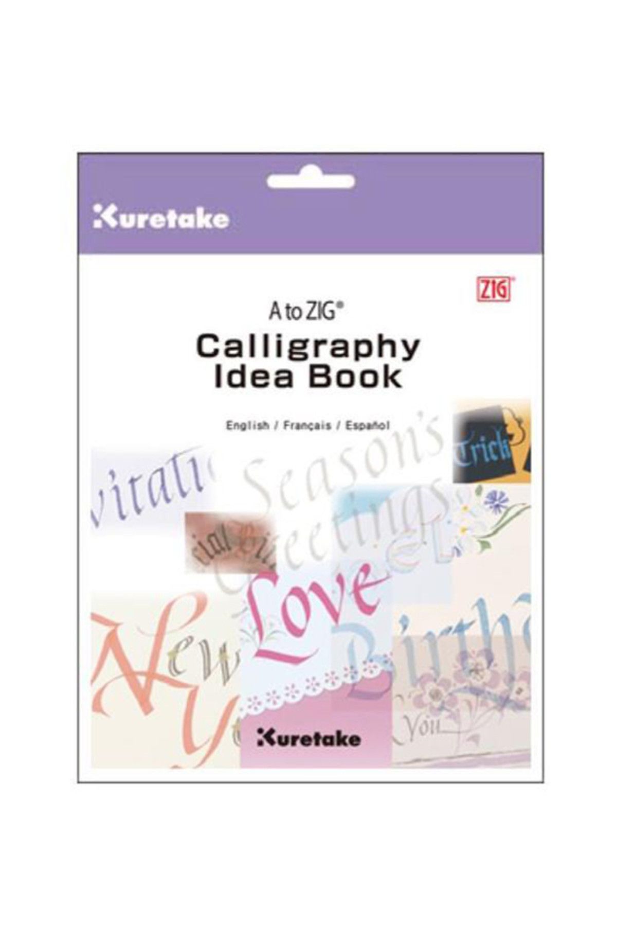 Zig-Zig Calligraphy Idea Book - A to Zig Calligraphy Training Booklet 1
