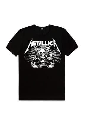 Metallica Kurukafa Siyah Kısa Kollu Tişört 1M1BM090FS