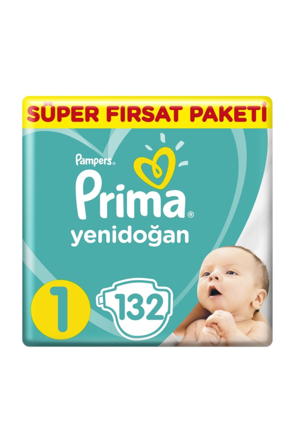 Prima Bebek Bezi 1 Beden Yenidoğan Süper Fırsat 132 Adet