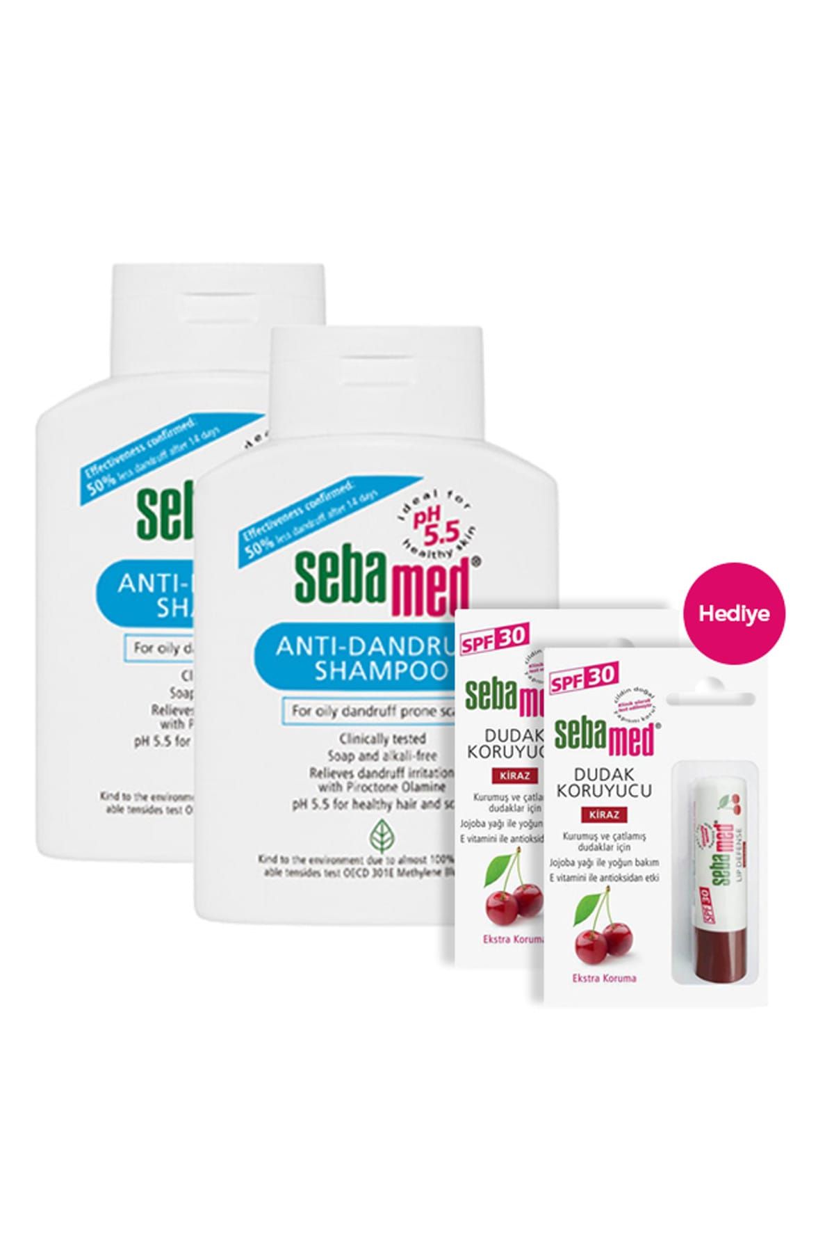 شامپو مردانه و زنانه پیشگیرانه 400 میل X 2 قطعه هدیه لب 7777777777175223 Sebamed