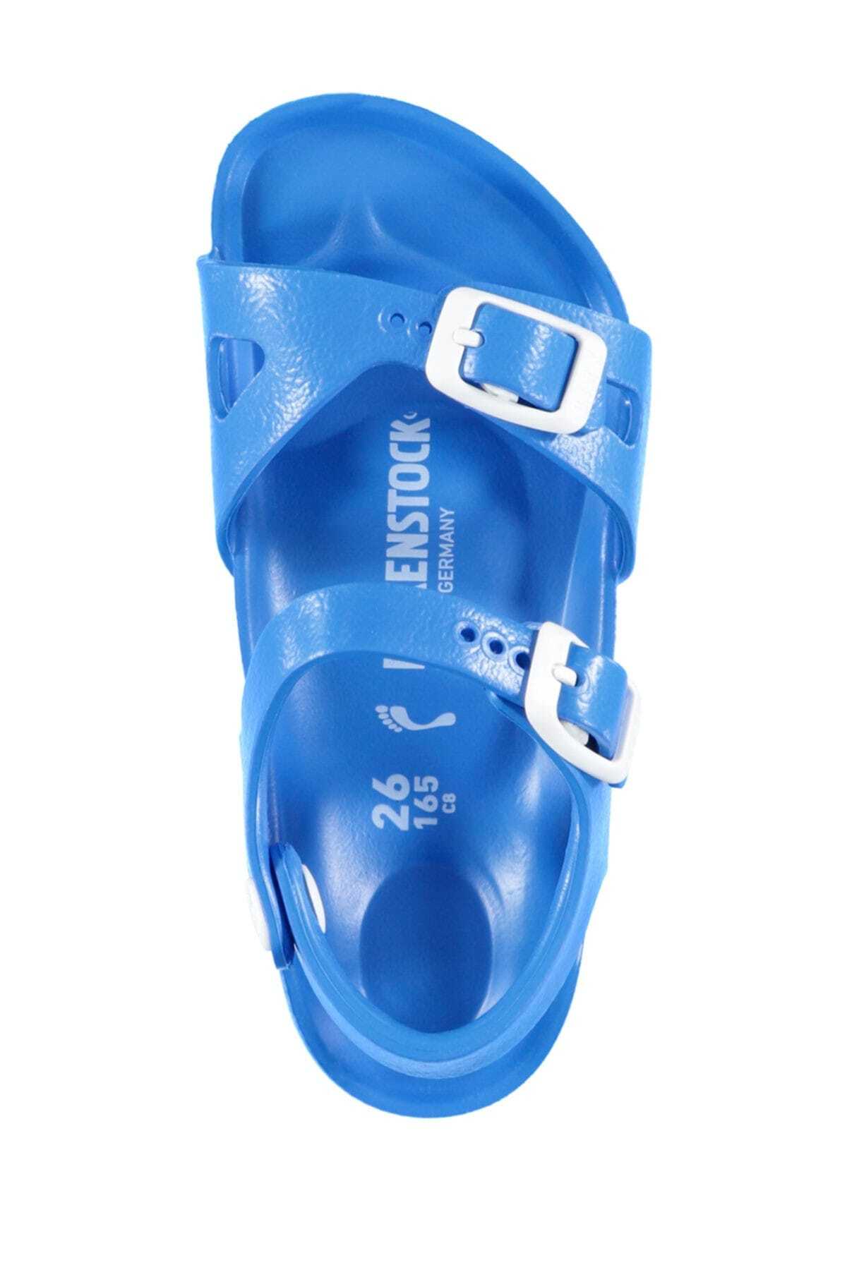 دمپایی بیرکن استاک پسرانه اوا آبی مردانه زنانه راسته      کژوال/روزمره | Birkenstock 1003535-S CN - تصویر 3