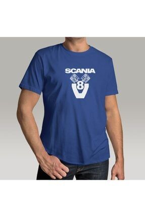 Scania V8 Baskılı Tişört SM04