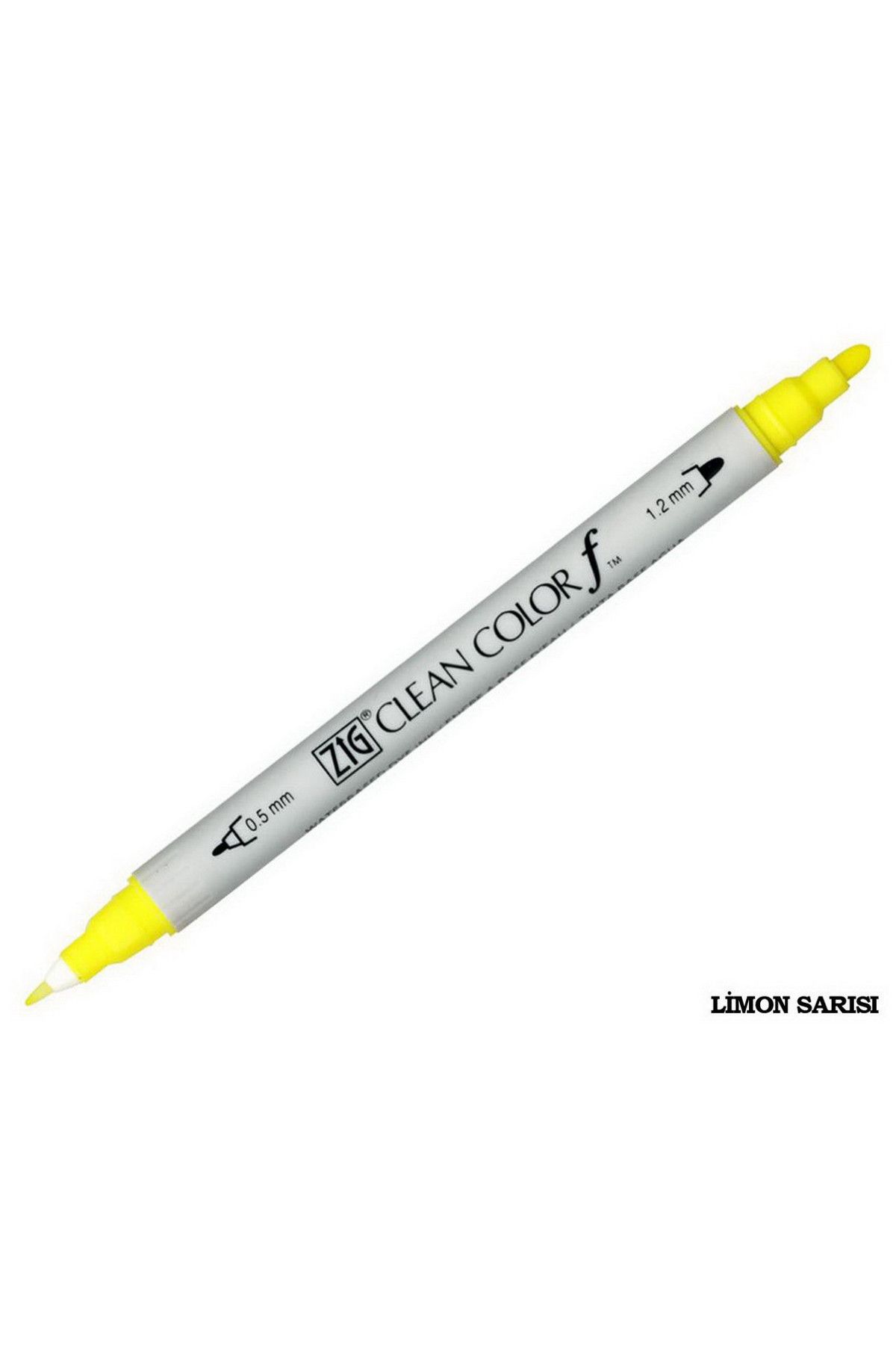 Zig-Clean Color F Tcs-6000t 051 Lemon Yellow Double Sided Pencil 1