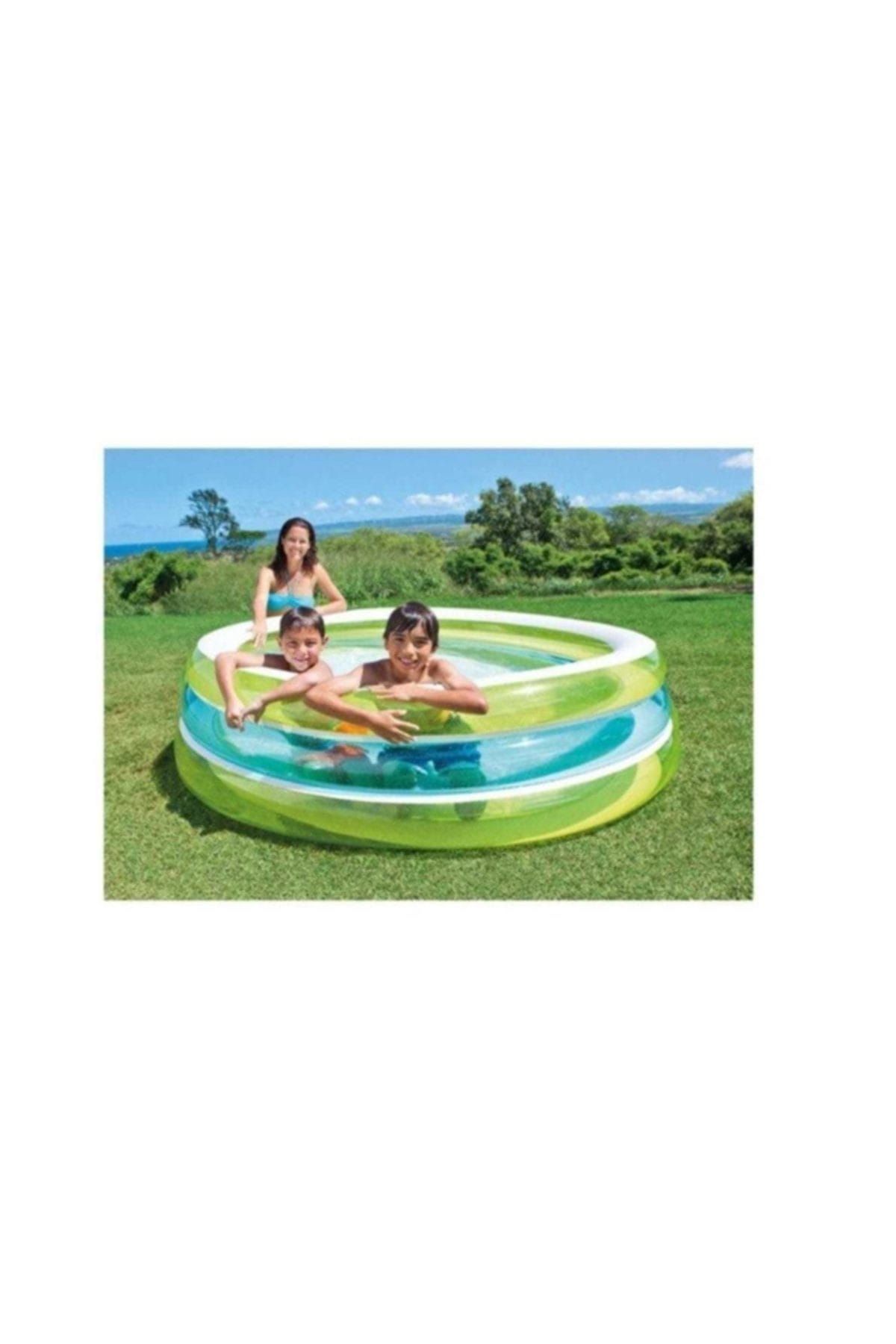 Intex-3 Node Transparent Inflatable Pool 40.6 X 30.6 X 11.4 cm 2