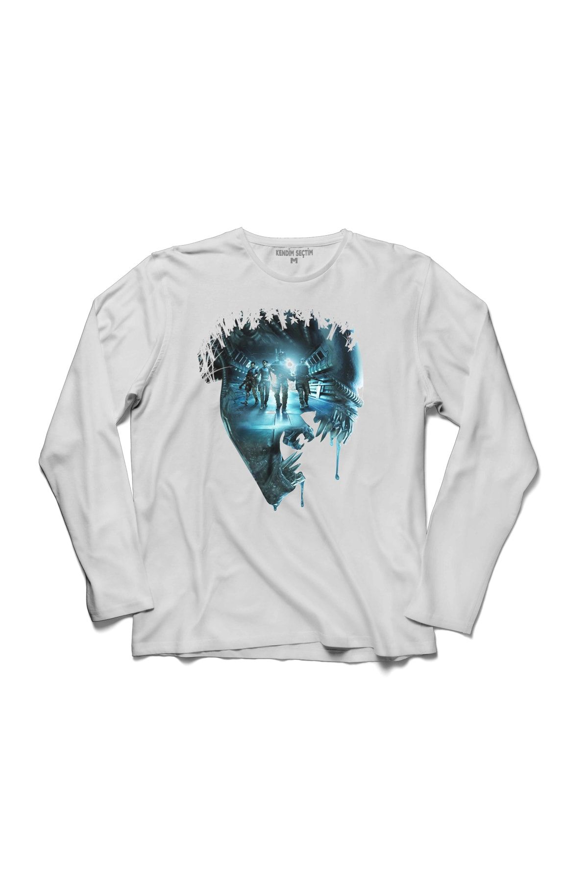 Kendim Seçtim-Creature Alien Covenant Movie Cinema Long Sleeve T-Shirt 2