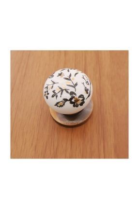 Porselen Kulp (Düğme) Dolap Vestiyer Çekmece(184021403) 1821Bakır