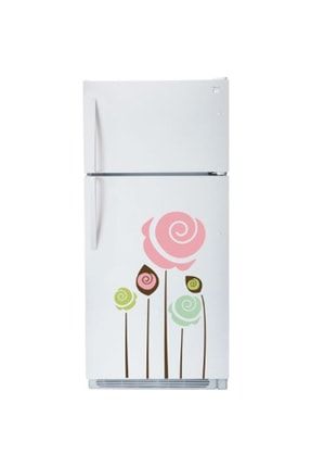 Çiçekler Dekoratif Buzdolabı Dolapüstü Dekoratif Sticker ARKSN000198