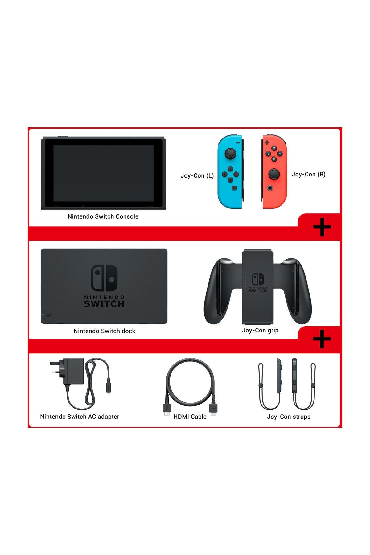 Switch Mavi Kırmızı Joy - Con + Super Mario Maker 2 Oyunu ( İthalatçı Garantili ) 6
