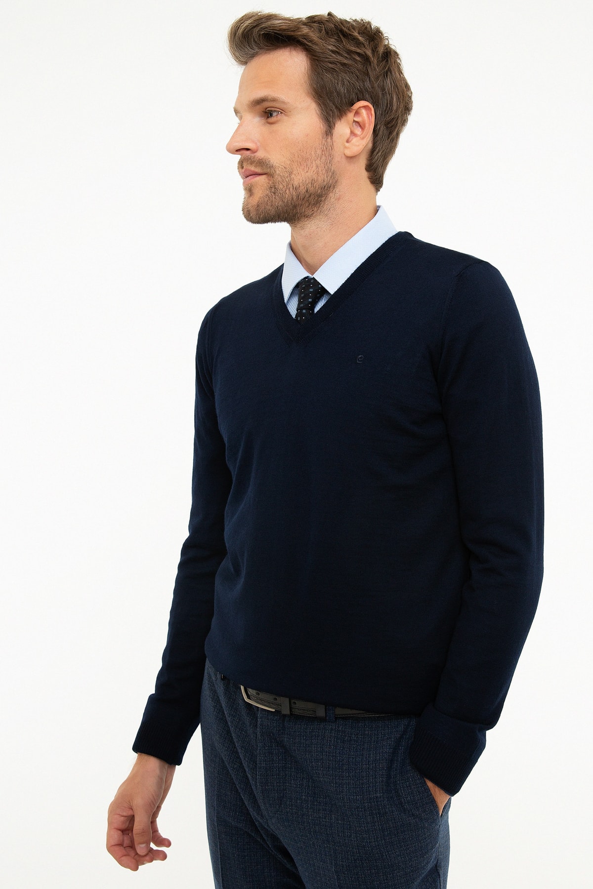 پلیور مردانه راسته آستین بلند | پیر کاردین Pierre Cardin G021SZ0TK.000.833948 - تصویر 3