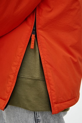 Pull Bear Kadin Turuncu Basic Kanguru Cepli Mont 09714403 Fiyati Yorumlari Trendyol