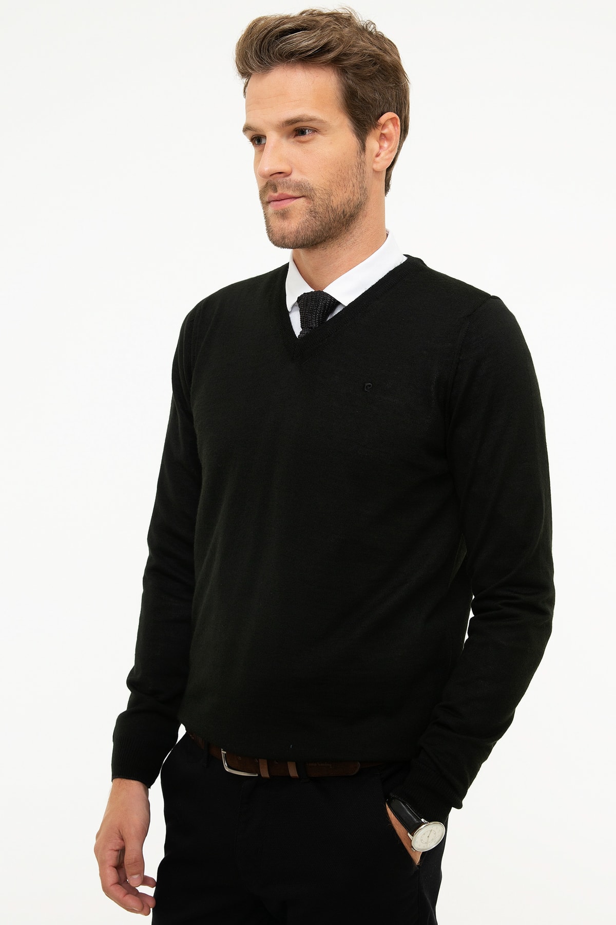 پلیور مردانه راسته  آستین بلند | پیر کاردین Pierre Cardin G021SZ0TK.000.833948 - تصویر 3