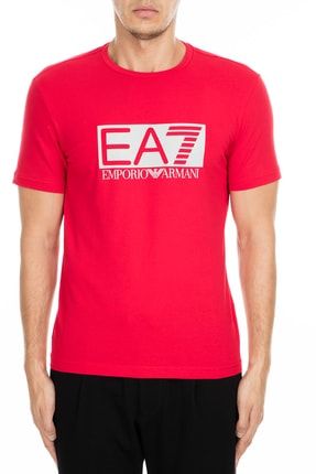 Erkek Kırmızı Bisiklet Yaka T-Shirt S 3GPT62 PJ03Z 1450