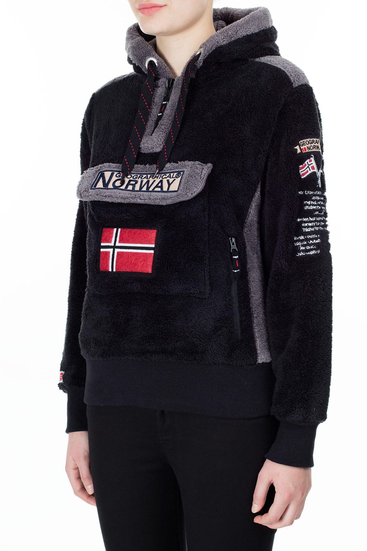Norway Geographical Kad n Siyah Sweatshirt GYMCLASS Fiyat Yorumlar Trendyol