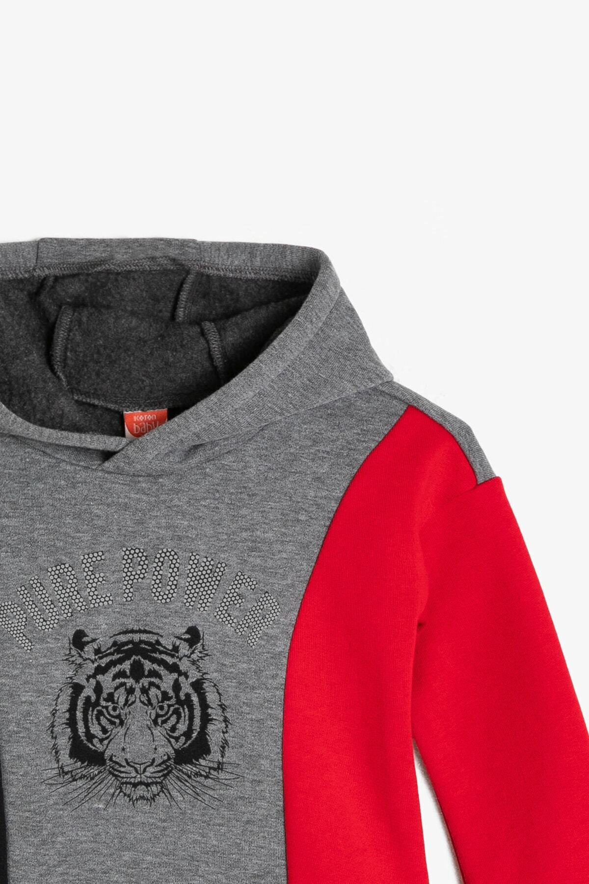 Koton-Boy's Printed Sweatshirt 3