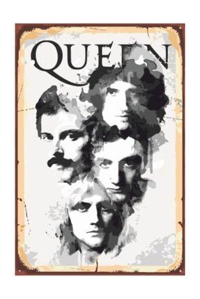 Freddie Mercury Queen Retro Vintage Ahşap Poster 2030344