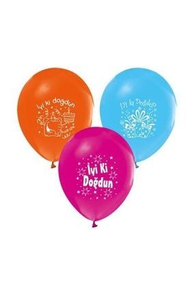 İyi Ki Doğdun Yazılı 16lı Balon Doğum Günü Partisi, Baskılı Balon PS12348860PD