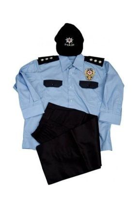 Erkek Çocuk Asayiş Polis Kostümü 9-10 Yaş tmzpzrpls210