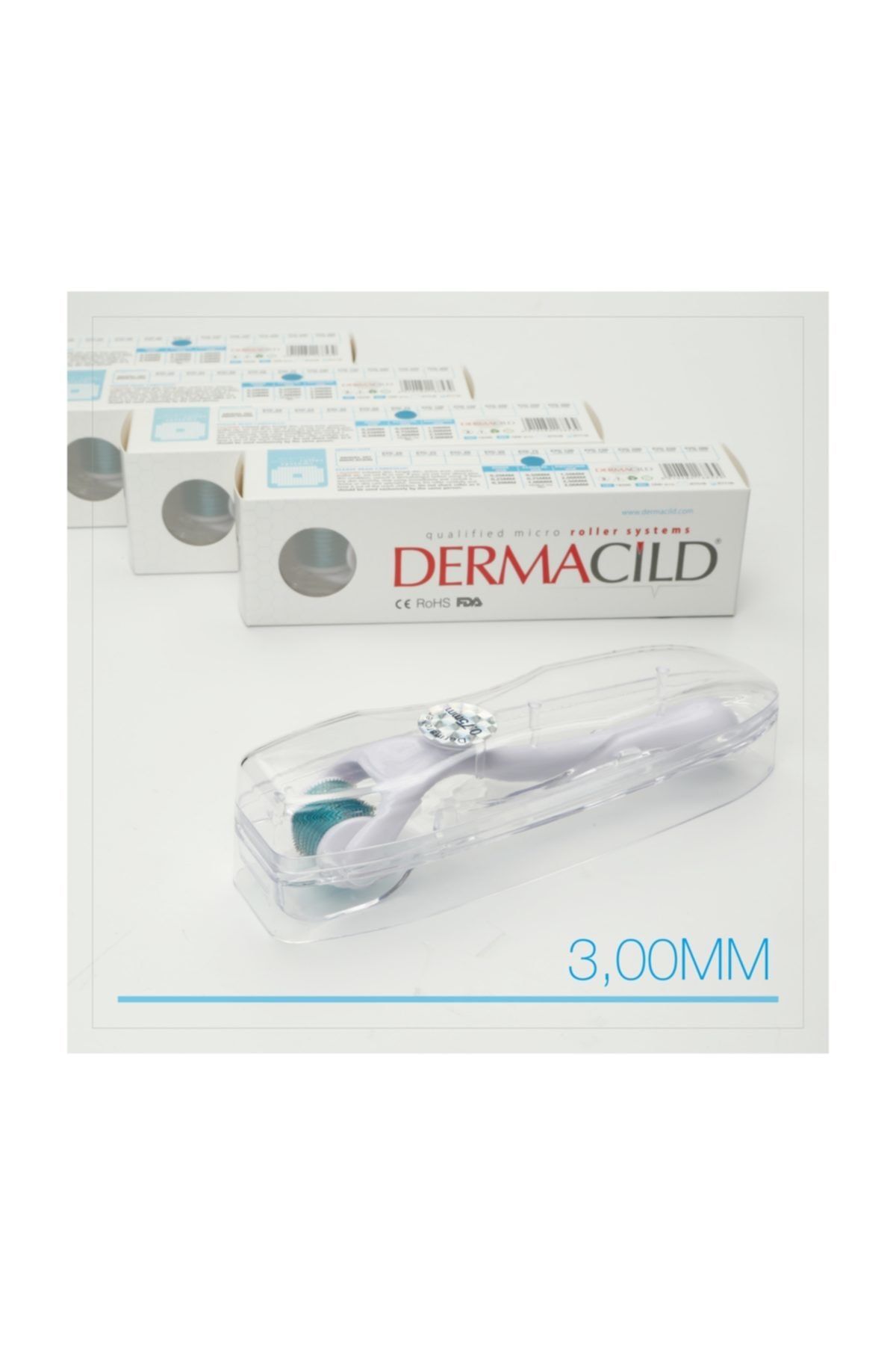 اسپری پاک کننده 300 میلی متری درمارولر تیتانیوم 540 سوزن Dermacild