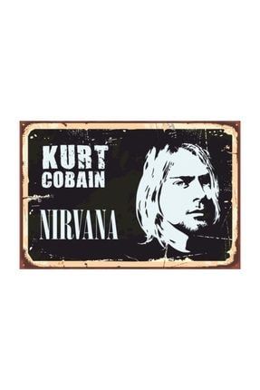 Kurt Cobain Nirvana Retro Vintage Ahşap Poster 2030057