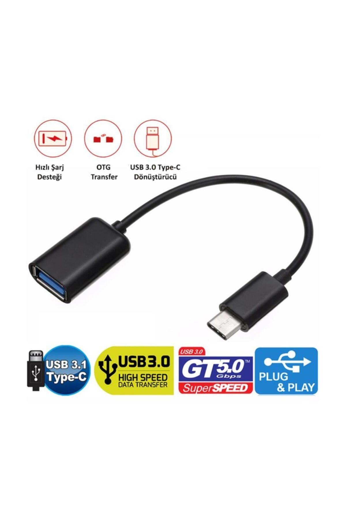 Gplus Tc315 Utv007 Chip Android Video Dvr Uyumlu Type-c Otg Kablo Siyah