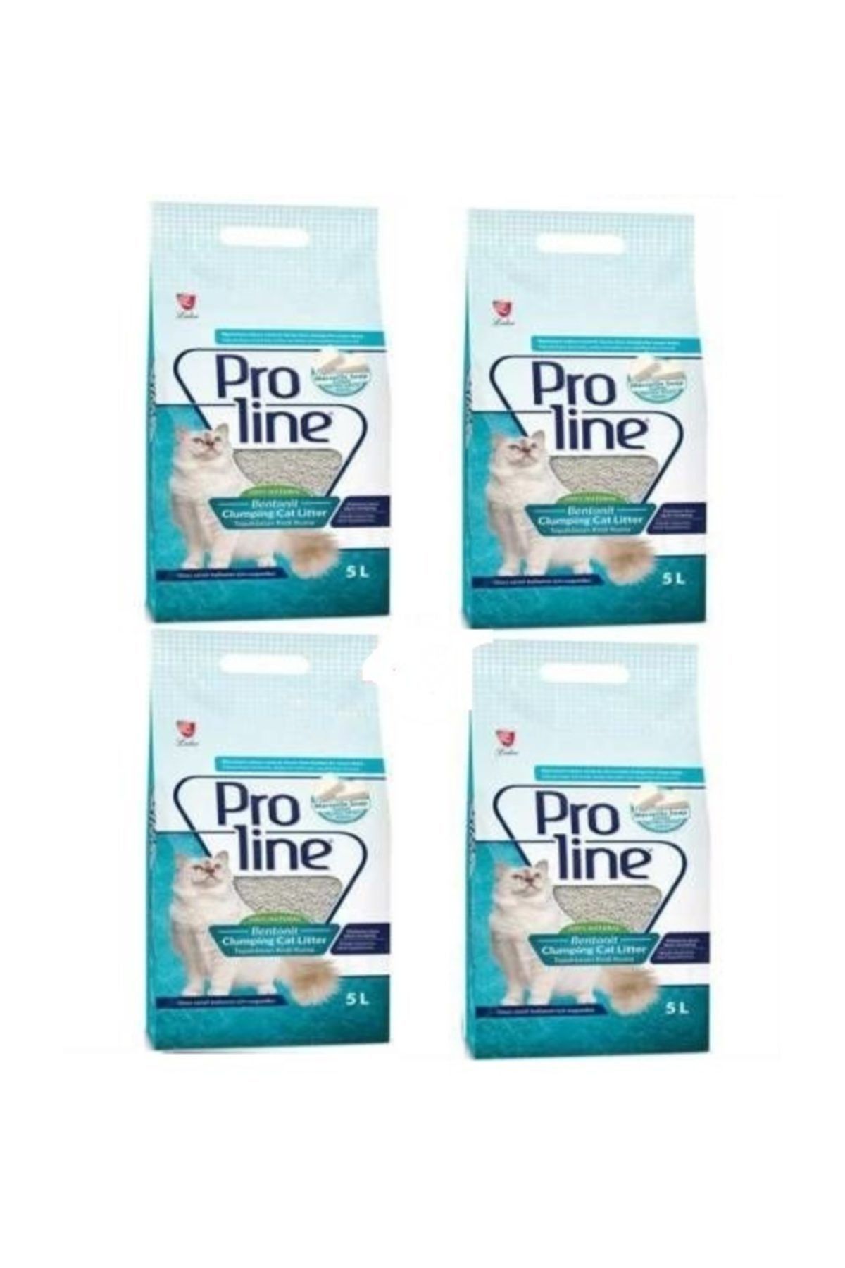 Pro Line Marsilya Sabunlu Bentonit Kedi Kumu 5 lt x 4 Adet