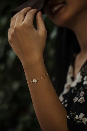 papatya silver 925 ayar siyah ipli