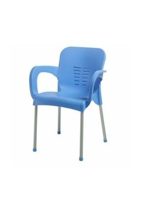 2 Adet Çok Sağlam Plastik Sandalye Mavi PRA-896188-4261
