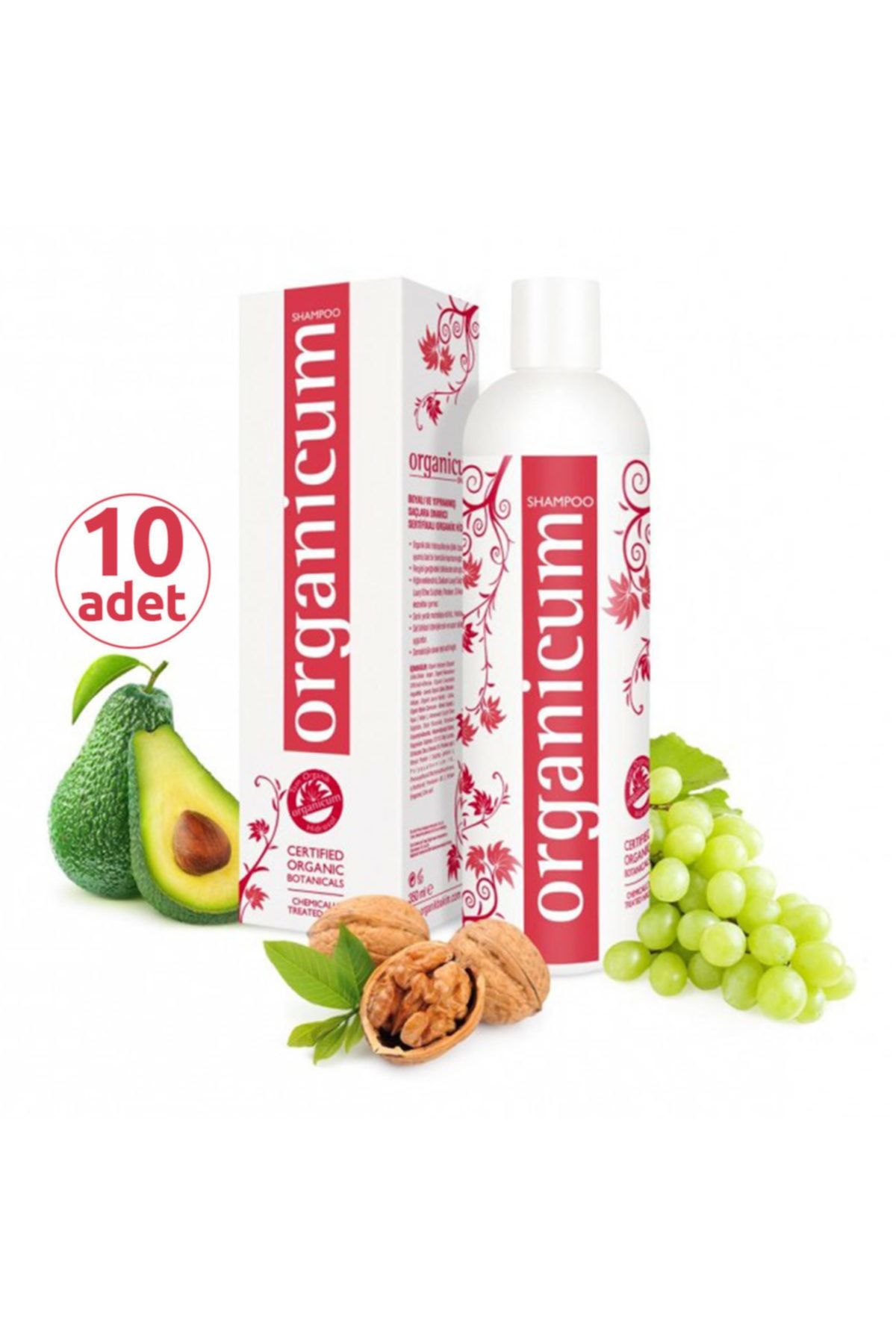 شامپو موهای آسیب دیده رنگ شده 10 عدد Organicum