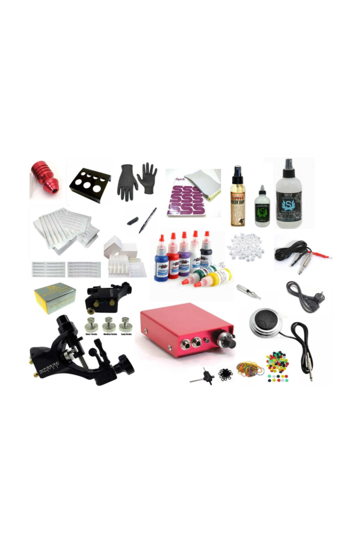 Xlt-599 Stıgma Bızarre Tattoo Dövme Makinası Full Set - 30 Parça