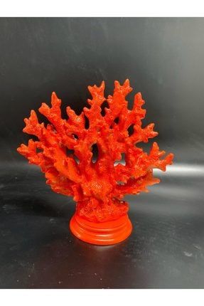 Kırmızı Polyester Mercan Biblo MER041