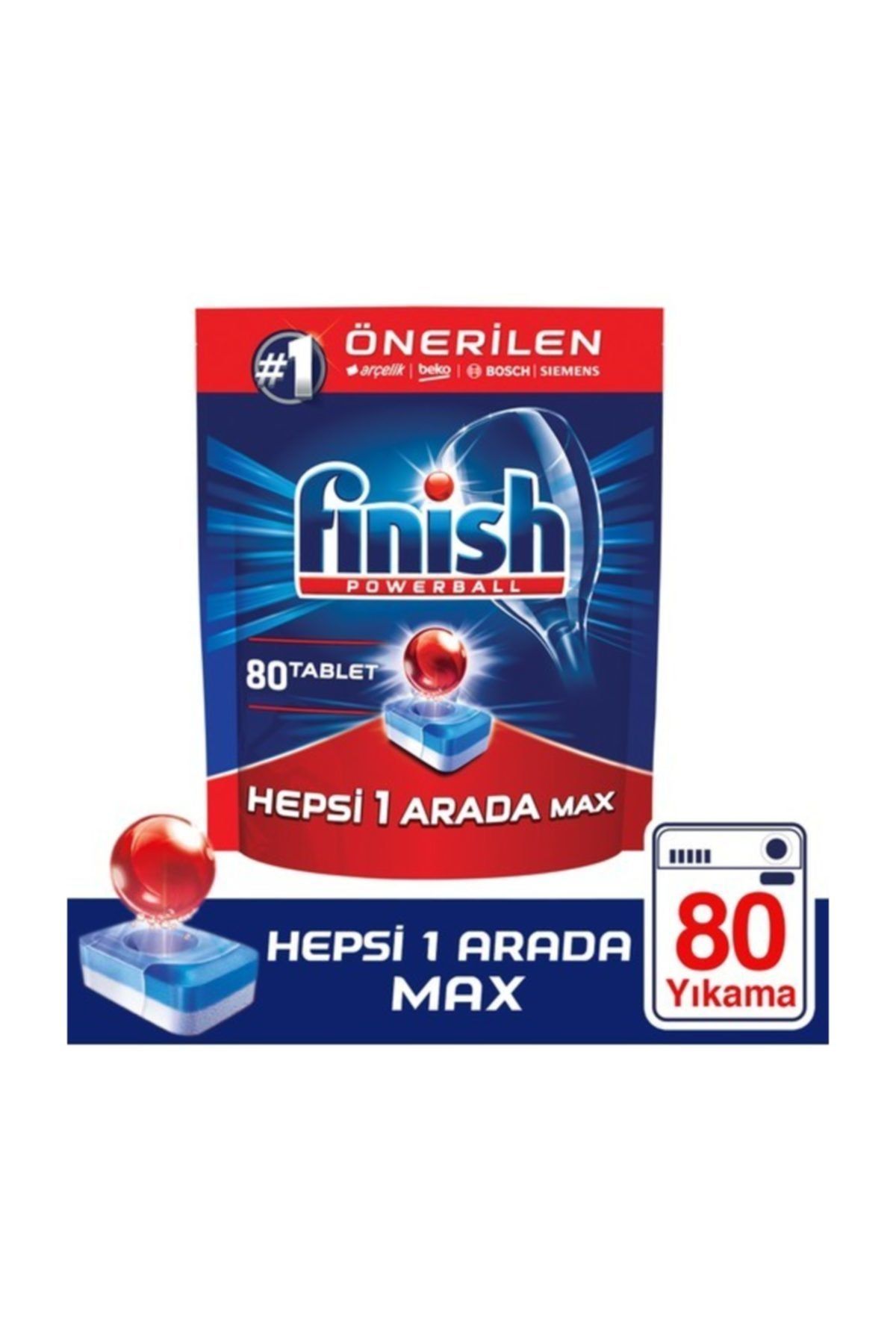 Finish Hepsi Bir Arada 80 Tablet Bulaşık Makinesi Deterjanı