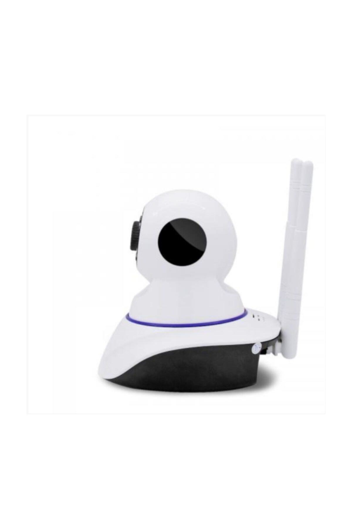 AteşTech Gece Görüşlü 3 Antenli HD 360 Derece Wifi İp Kamera Bebek Kamerası KS-515 fotoğrafı 3 (önizleme)