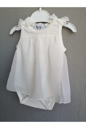 Kız Bebek Askılı Fiyonklu Tulum Elbise BEBEKGIYIM30040050017-1708