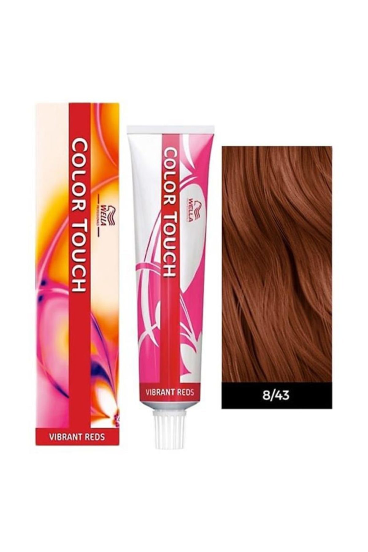 Wella Color Touch Vibrant Reds Saç Boyası 8/43 Canlı Kırmızı 60ml