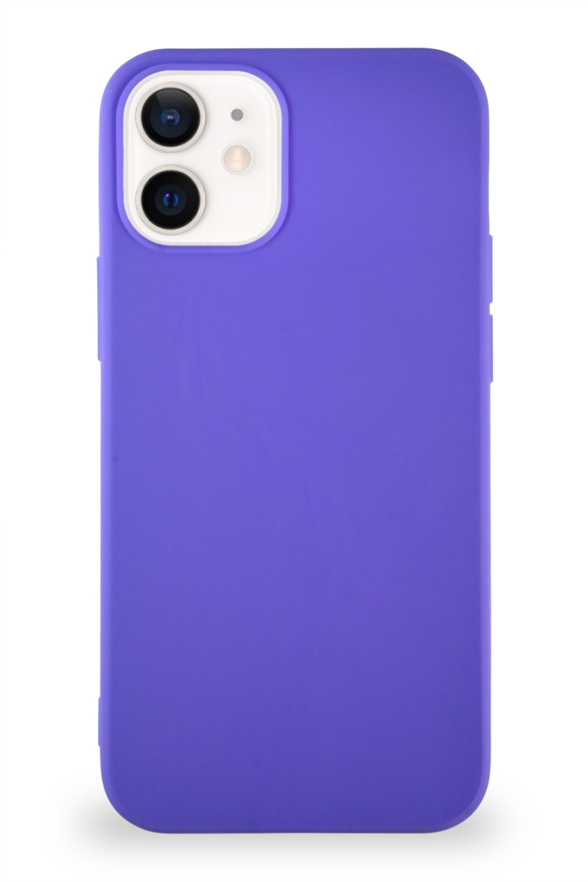 Apple iPhone 12 Pro Soft Premier Renkli Silikon Kapak - Mor