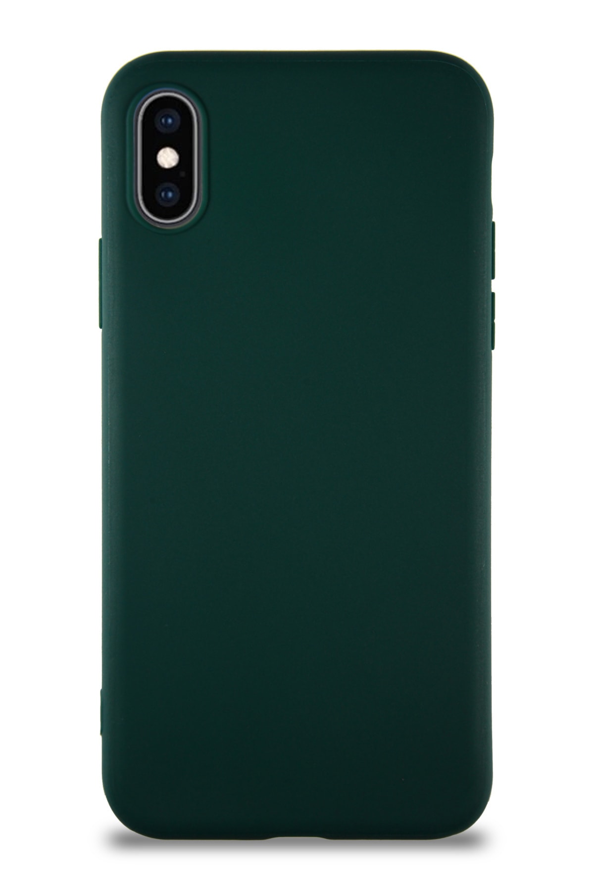 Apple iPhone XS Soft Premier Renkli Silikon Kapak - Yeşil