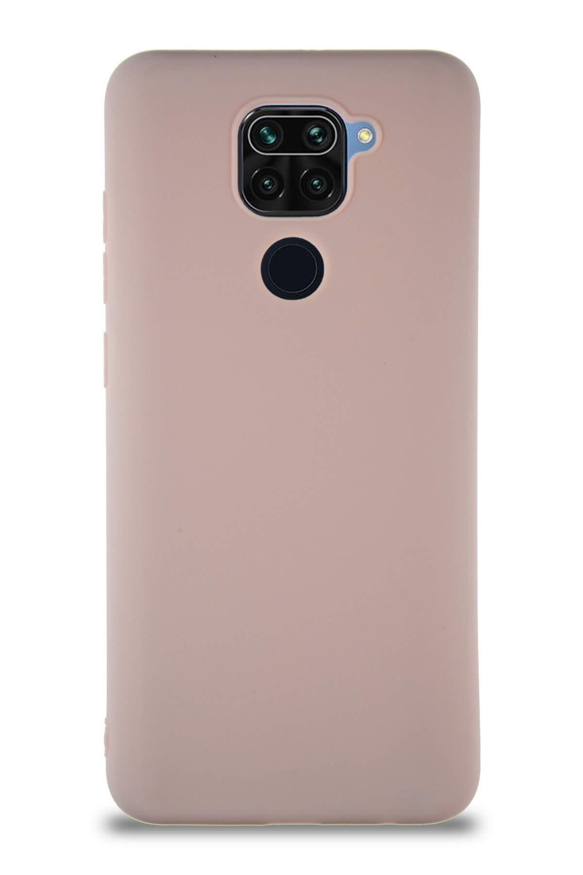 Xiaomi Redmi Note 9 Soft Premier Renkli Silikon Kapak - Pudra