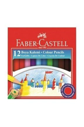 Faber Karton Kutu Boya Kalemi 12 Renk Yarım Boy PRA-493893-3211