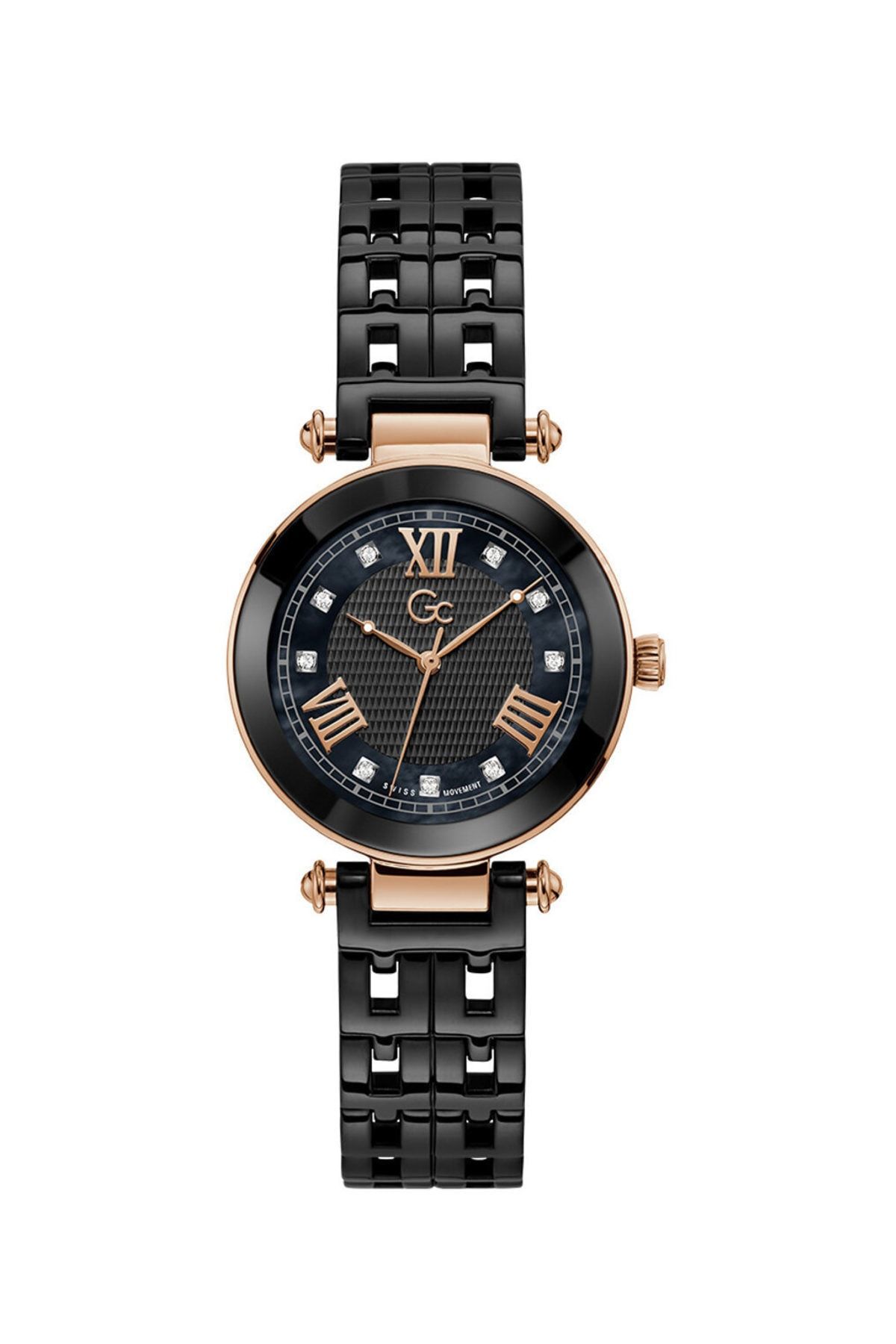 Gc watch shop black and gold