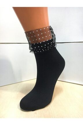 Mycro Tül-3 Siyah Kadın Soket Çorap CDAY4135