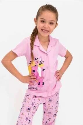 Kız Çocuk Gömlek Pijama Pembe US850-C