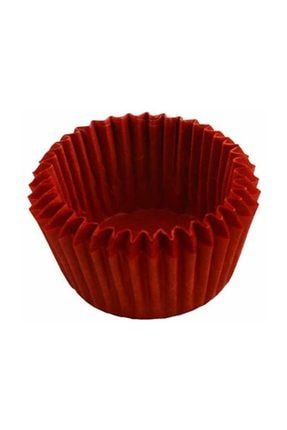 Partidolu 100 Lü Muffin Kek Kapsülü Kırmızı Renk KP140025