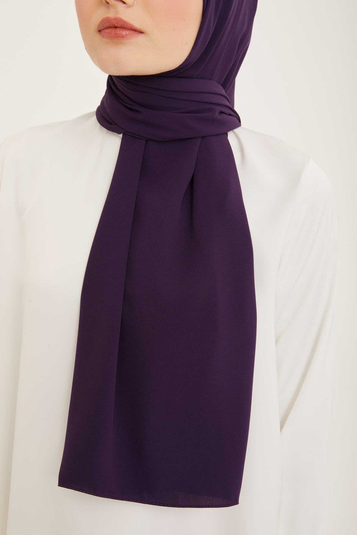 شال زنانه آبی سرمه ای آرمینه | S00OA0444303 اورجینال - تصویر 2